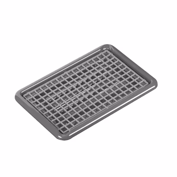 FUCHS DELFIN® glazen afdruiprek met 1 afdruipmat