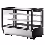 Tisch-Kühlvitrine - 160 Liter - 880mm - eckig - mit 2 Ablagen