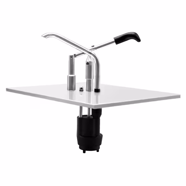 Commercial Sauce Dispenser with Pump - suitable for GN 1/2 containers - adjustable dose - Stainless steel - 325x350mm