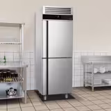 Kühlschrank Edelstahl PREMIUM - GN 2/1 - 700 Liter - mit 2 Halbtüren