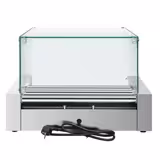 Roller Sosis Pişirici - Elektrikli - 5 merdaneli - üst camlı - tek bölgeli (Hot Dog Roller)
