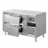 Tavolo refrigerato ECO - 1360x700mm - Ventilata - 282 L - con 4 cassetti