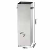 Reinigungstank für Hähnchengrillspieße - 300 x 300 x 990 mm