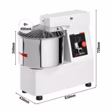 Impastatrice a spirale professionale - 33L / 25kg - 2 velocità - testa fissa - con timer - 400V trifase - per impasti ad alta idratazione