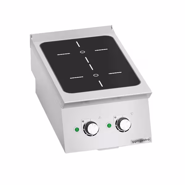 Inductiekookplaat - Paolo 700 - 400x730mm - 7,0 kW - 2 kookzones