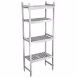 Étagère de base en aluminium - 655 x 1800 mm - Capacité de charge : 600 kg