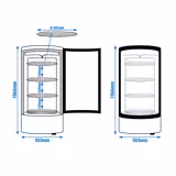 Panoramamonter 72 liter (RUND)