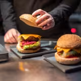 (12 pièces) Assiette Réutilisable - Carrée - Gris