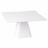 Kakkujalusta - CASUAL - Melamiini - 310x310 mm - Korkeus: 160 mm - valkoinen