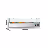 Opzetkoelvitrine ECO - 1600x395mm - 7x GN 1/3
