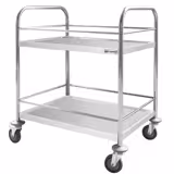 Carrinho de serviço - 705x405mm - com 2 prateleiras e suporte