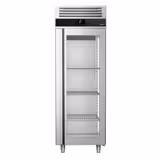 Upright Display Fridge Stainless steel PREMIUM - 700L - with 1 glass door