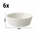 (6 pcs) Dessert Bowl - Lux - Porcelain - round - Ø 60mm - Ivory