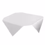 (50 pcs) Damask Square Tablecloth Porto - 80x80cm - White - Sateen Weave
