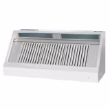 Wandafzuigkap RVS - 700mm diep - 1400mm - met motor - compleet - met standen snelheidsregelaar, 3 labyrintfilters en verlichting - 2630m³/u