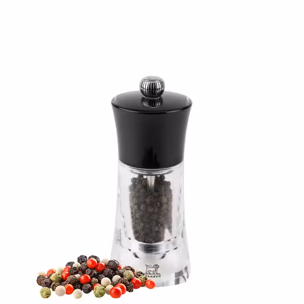 (6 pieces) PEUGEOT | MOLÈNE - Pepper Mill - Black - Height: 140mm