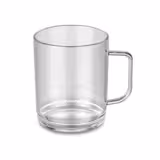 (50 Stück) Polycarbonat Kaffeebecher - 250ml - Transparent