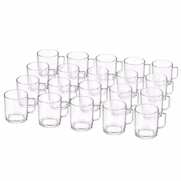 (50 pcs) Polycarbonate Mug - Clear - 250 ml - Break-Resistant