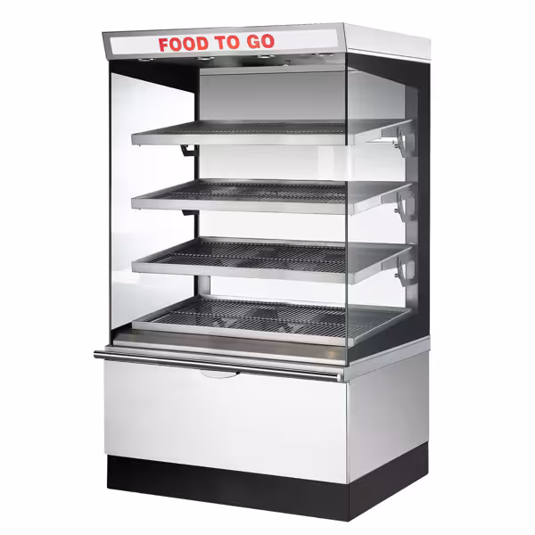 UBERT | Vitrine chauffante - 1430x800mm - 4 étagères chauffantes