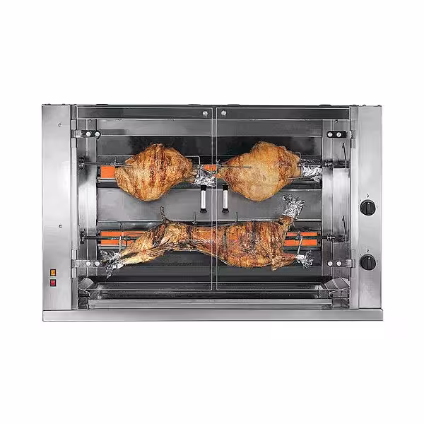 Gas speenvarkengrill en lam - 20kW - 2 spitten