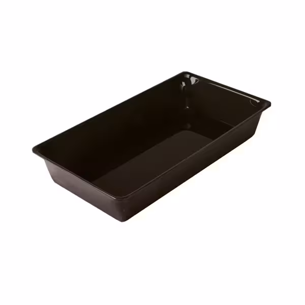 Presenteerschaal - Kunststof - 265x487x80mm - rechthoekig - zwart