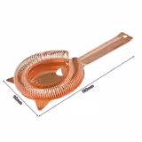 (6 pcs) Hawthorne Strainer - Stainless Steel - Copper Plated - Ø90mm