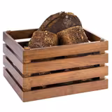 Košara za kruh i peciva - SUPERBOX - drveni - 350x290 mm - Visina: 200 mm - Kompatibilno s GN 1/2
