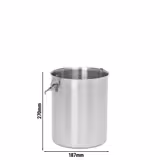Récipient en inox pour distributeur de sauces – 6 litres