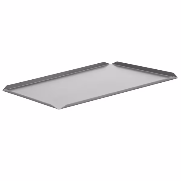 (5 stuks) Vitrineplateau - Aluminium - 700x150x10mm - rechthoekig - zilver