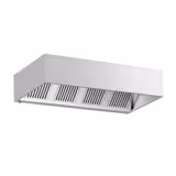 Commercial Wall-Mounted Extractor Hood – 2200mm – with Baffle Filters & Lighting