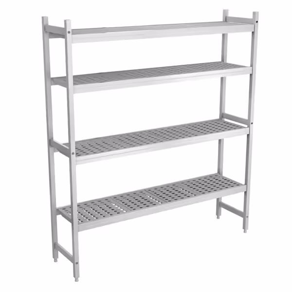 Étagère de base en aluminium - 1486 x 1685 mm - Capacité de charge : 450 kg