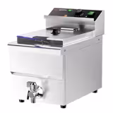 Elektrická fritéza - 8 L - 3,25 kW - s vypouštěcím kohoutem