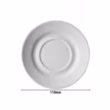 (12 Kusů) PERA bílá - Kávový podšálek - Ø 11 cm 