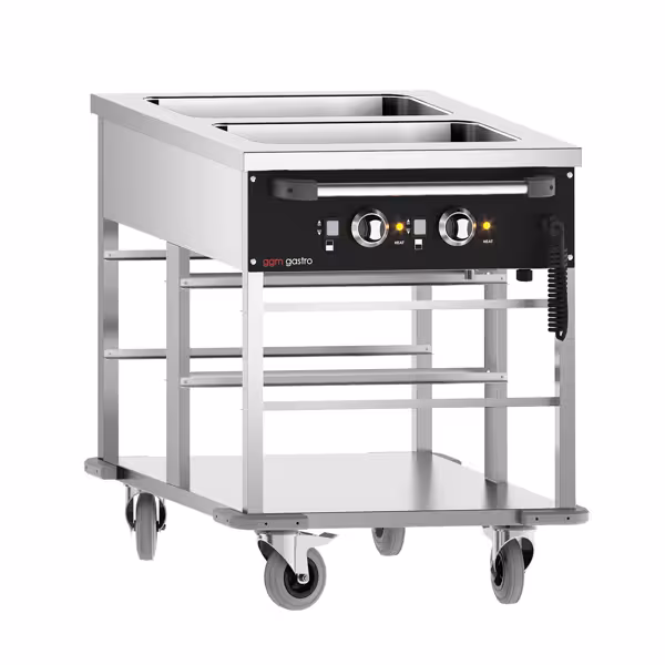 Benmari Servis Arabası - 2x GN 1/1 - 2,0 kW - Her küvet bağımsız termostatlı