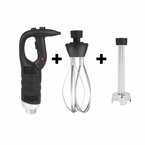 Stavmixerset - med avtagbar mixerstav 500 mm, med visp - 450 W - 1 hastighet - 16 000 varv/min
