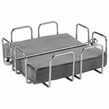 (6 pieces) Countertop Wire Napkin Holder – Chrome - Weighted Arm - 50 1/4‑Fold Cocktail Napkins