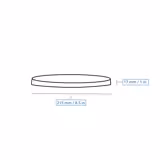 (300 pcs) Food Lidding Tray Polypropylene - 215mm - Round - Transparent