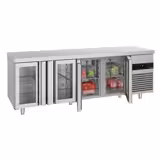 Kühltisch PREMIUM - 2300x700mm - mit 4 Glastüren
