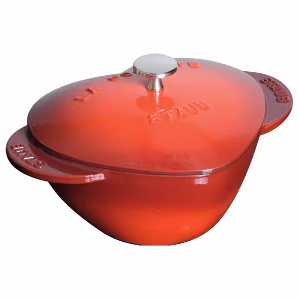 STAUB | LA COCOTTE - Kookpot - Hartvorm - 200mm - Gietijzer - Kersenrood