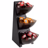 Supporto per buffet - MULTI RACK - Acciaio inox & ABS - Rettangolare - 160x210mm - 3 ripiani - Altezza: 410mm - compatibile con 11411#6
