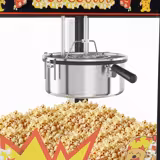 Profesjonalna Maszyna do popcornu - nablatowa - 1,50kW - 5kg/h - z 1 garnkiem - czarna