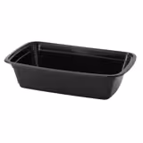 (300 piezas) Bol reutilizable - polipropileno - 1000ml - rectangular - negro