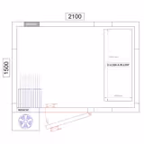 Étagère de base en aluminium - 1195 x 1800 mm - Capacité de charge : 600 kg