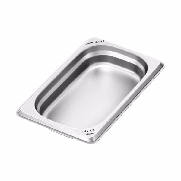 Roestvrijstalen bak GN 1/4 - Hoogte: 40 mm