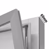 Frysskåp Rostfritt stål PREMIUM - GN 2/1 - 700 mm - 700 liter - ned till -20 °C - med 2 glasdörrar