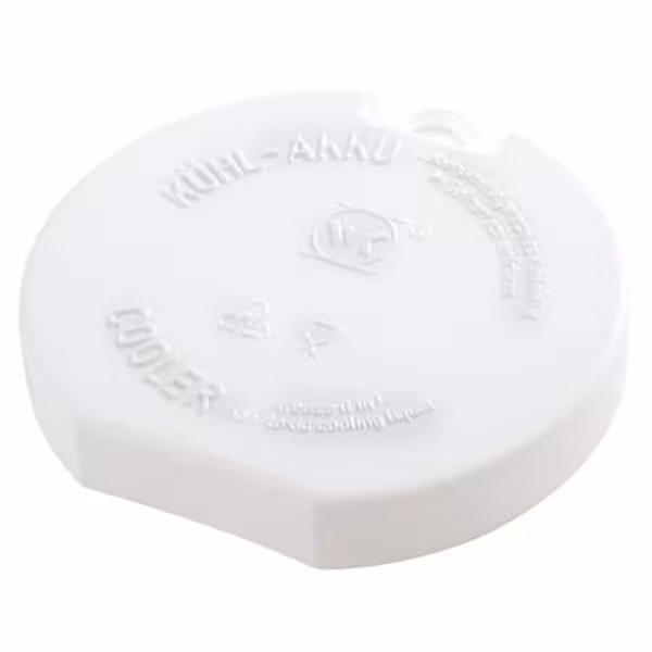 (6 stuks) Koelelement - Polyethyleen - rond - Ø105mm - wit