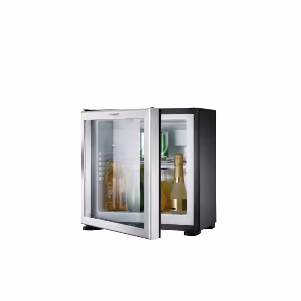 DOMETIC | Minibar-kylskåp – RH 418 NTEG – 422 mm – 20 liter – med 1 glasdörr och dörrhängsel till höger