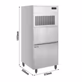 Máquina para hielo en escamas - 164kg/24h - incl. depósito para hielo