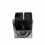 Wheel set for chest freezers - Plastic & stainless steel - 60x80x80mm - for TTG449N, TTG466EN, TTG534EN & TTG553N - 2 with brakes; wheel Ø48mm, width 35mm