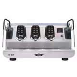 WEGA | Nova – Machine à expresso à porte-filtre – 3 groupes – 5,7 kW – avec 2 mousseurs à lait & eau chaude – tactile – Blanc